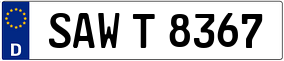 Trailer License Plate
